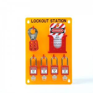 BOYUE good quality plastic safety lockout station BY-4