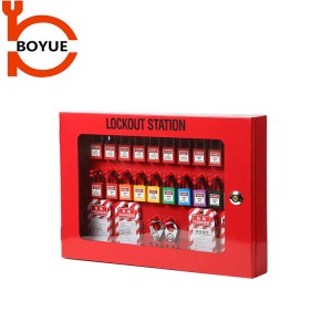 Boyue Industrial Red Steel Management Lockout Station Lockout Box GL-07