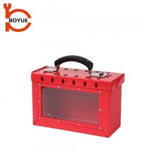 Portable Metal Group Lockout Box GL-01-2