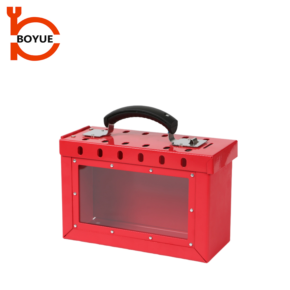 Portable Metal Group Lockout Box GL-01-2