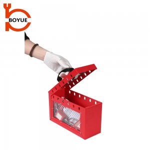Portable Metal Group Lockout Box GL-01-2