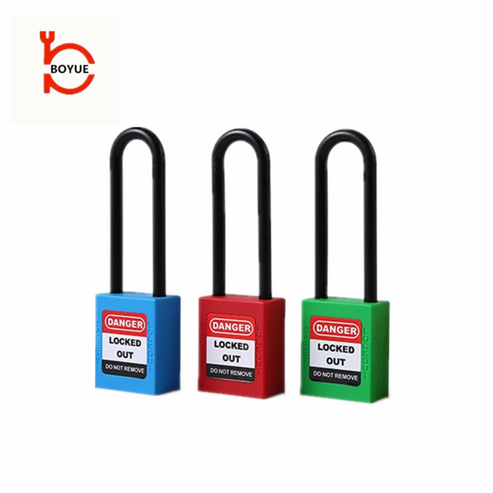 Industrial long shackle 76mm insulation shackle safety padlock PL76