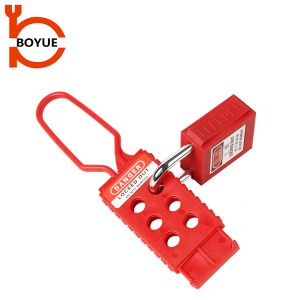High Quality Insulated Shackle Nylon Lockout Tagout Hasp Lock HN-01