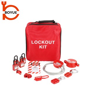 Safety Red Personal Electrical Lockout Kit Lock Bag TLB-04
