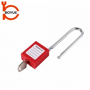 Industrial long shackle 76mm steel shackle safety padlock S/S76