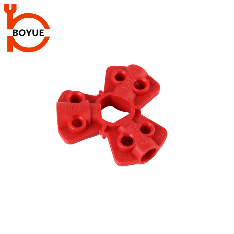 Red Plastic Air Source Pneumatic Quick-disconnect Lockout AS-01