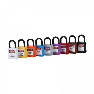 Industrial 25mm insulation shackle safety padlock PL25