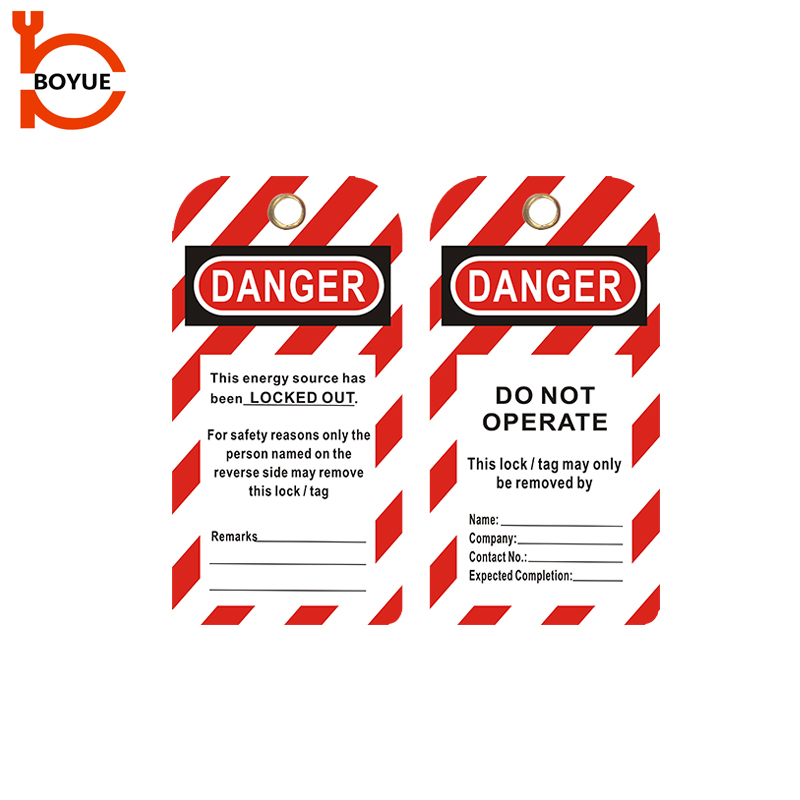 Boyue PVC Inspection Tags Lock Out safety Tags LT01-06