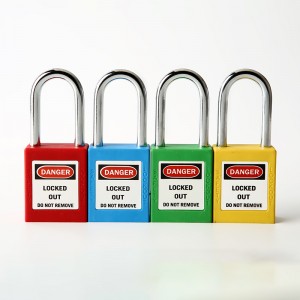 Industrial 38mm steel shackle safety padlock
