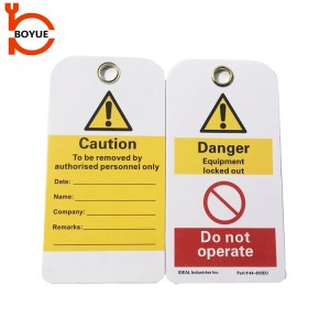 Boyue PVC Inspection Tags Lock Out safety Tags LT01-06