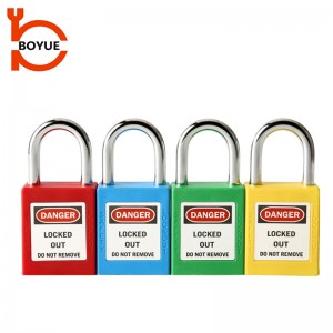 Industrial 25mm steel shackle safety padlock