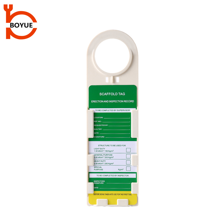 Plastic Safety Scaffolding Holder tag KT-01