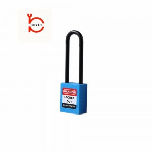 Industrial long shackle 76mm insulation shackle safety padlock PL76