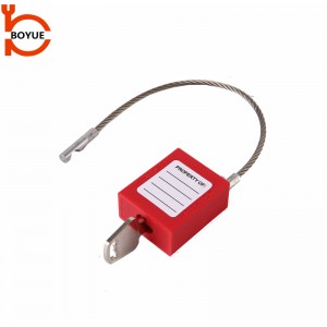 China Supplier 175mm Steel Cable Shackle Safety Padlock