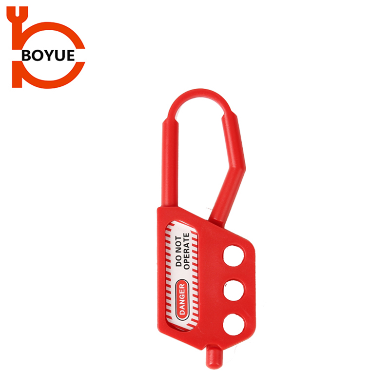 Industrial High Security Padlock 3 Holes Red Padlock Nylon Hasp Lockout HN-02
