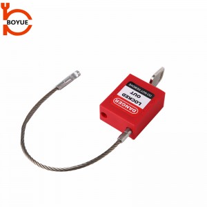 China Supplier 175mm Steel Cable Shackle Safety Padlock