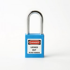 Industrial 38mm steel shackle safety padlock