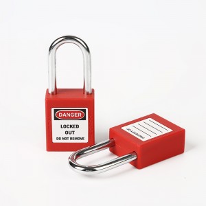 Industrial 38mm steel shackle safety padlock