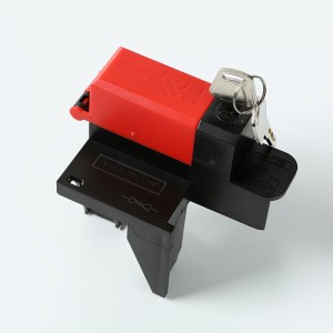 Industrial Plastic Adjustable Ball Valve Lockout with Lock Cylinder Can Lock Without Padlocks BYFM13