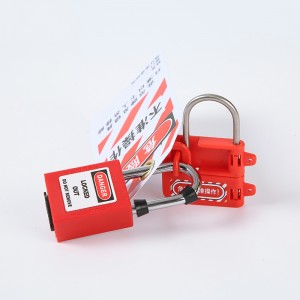 High Quality Red Non-Conductiv Insulated Butterfly Lockout Hasp HS-04