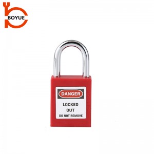 Industrial 25mm steel shackle safety padlock