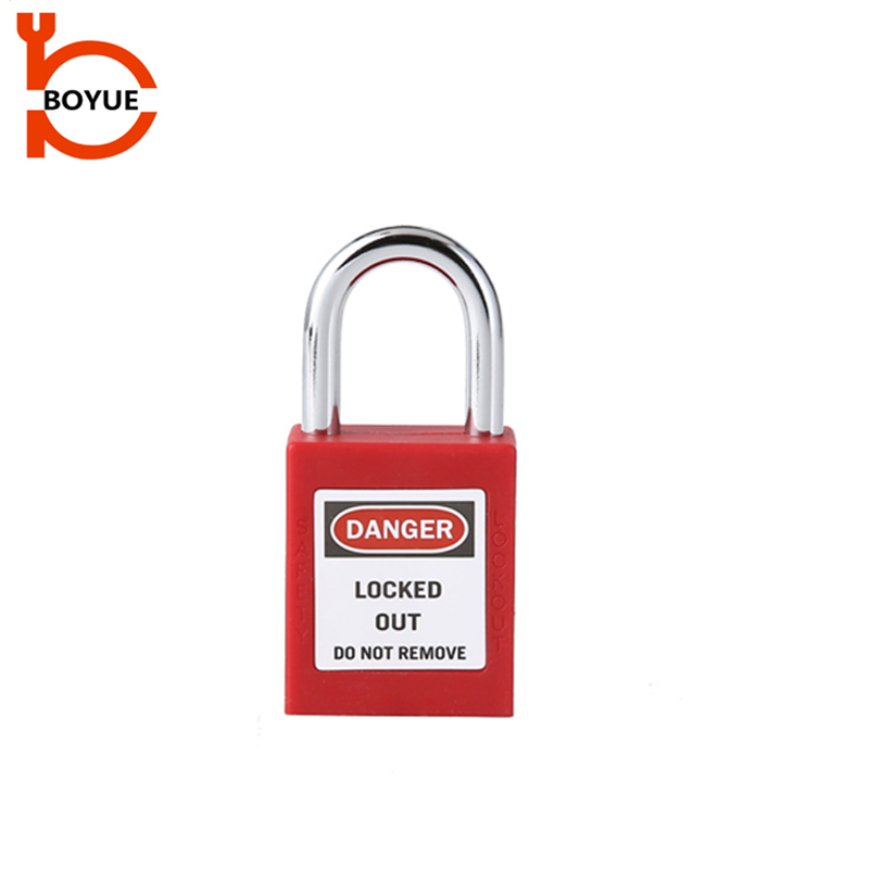 Industrial 25mm steel shackle safety padlock