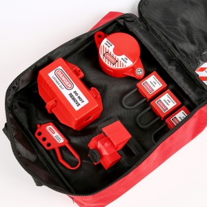 Safety Red Personal Electrical Lockout Kit Lock Bag TLB-04