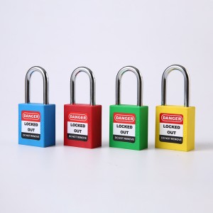 Industrial 38mm steel shackle safety padlock