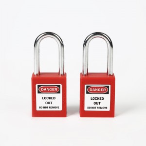 Industrial 38mm steel shackle safety padlock