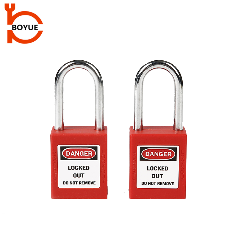 Industrial 38mm steel shackle safety padlock